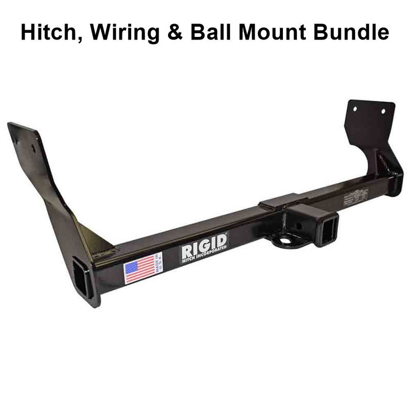 Load image into Gallery viewer, Rigid Hitch (R3-0477) Class III 2 Inch Receiver Trailer Hitch Bundle - Includes Ball Mount and Custom Wiring Harness fits 2019-2024 Ford Edge (Except Titanium)