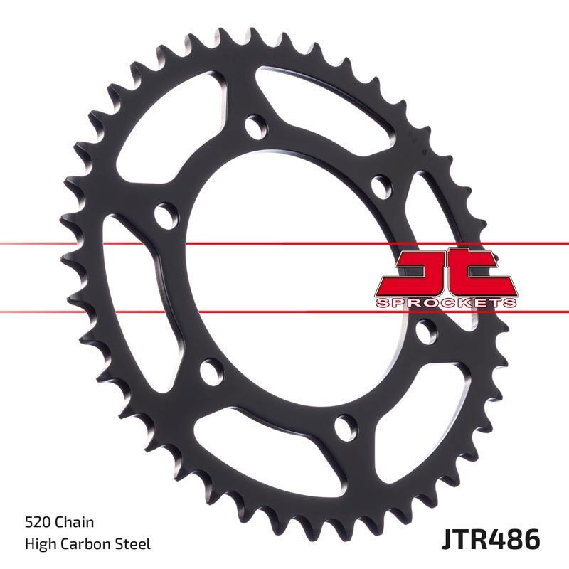 Load image into Gallery viewer, JT Sprockets Rear Steel Sprocket 44 Tooth 44T 520 Chain For Kawasaki Ninja 250 EX250E 2013-2017 JTR486.44