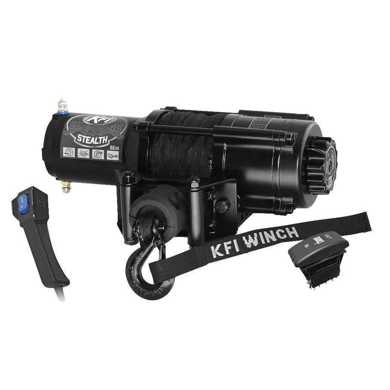 Load image into Gallery viewer, 5000 lb KFI Assault Winch Combo Synthetic Polaris Ranger 2013-2018 XP900 XP 900