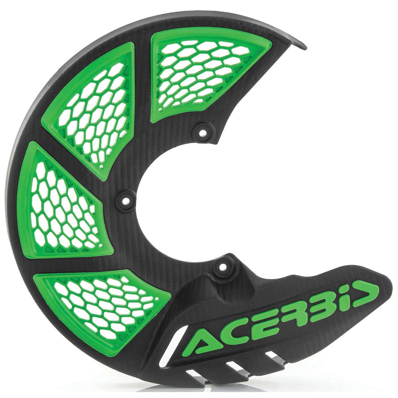 Load image into Gallery viewer, Acerbis Black/Green X-Brake Vented Disc Cover - 2449491043
