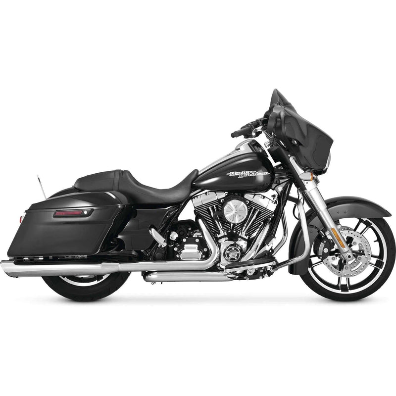 Load image into Gallery viewer, Vance & Hines 16763 Twin Slash Round Slip-Ons Chrome