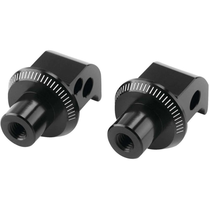 Load image into Gallery viewer, Puig Adventure Footpeg Adaptors Black Rear - 6357N