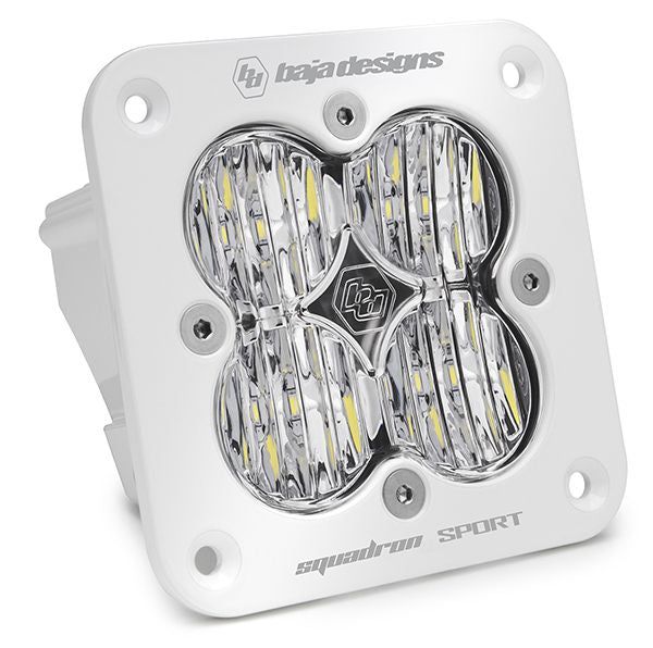 Load image into Gallery viewer, Baja Designs Auxiliary LED Light Pod Each White Flush Mount Squadron Sport Series Wide Cornering Pattern Clear Lens Universal 551005WT