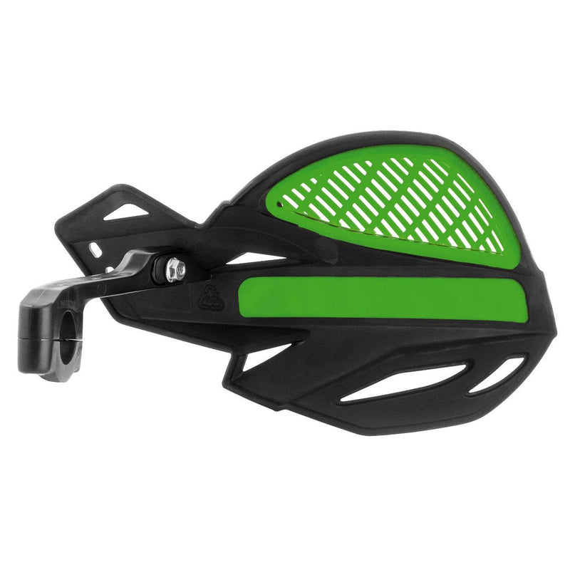Load image into Gallery viewer, Acerbis Black/Green Uniko Vented Handguards - 2072671043