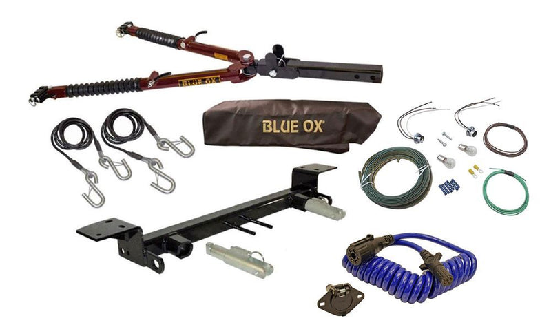 Load image into Gallery viewer, Blue Ox Ascent (7,500 lb) Tow Bar & Baseplate Combo fits 2007-2018 Jeep Wrangler/Wrangler Unlimited (JK) (All Models w/ Standard Bumper) (No JL) Includes Towed Vehicle Light Wiring Kit