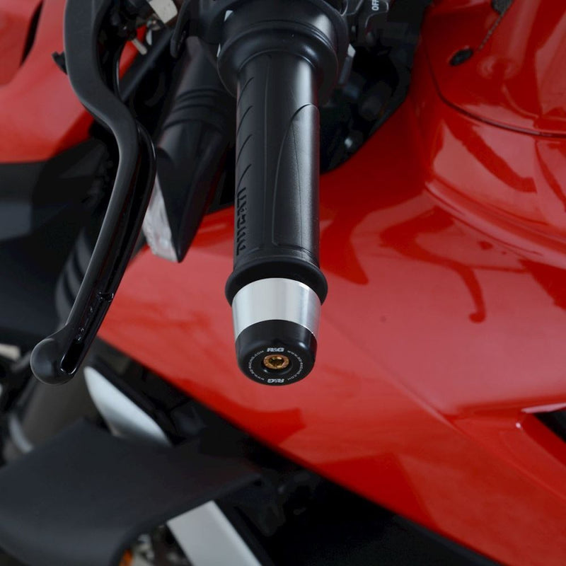 Load image into Gallery viewer, R&G Racing Black Bar End Sliders For 2021-2022 Ducati Multistrada V4