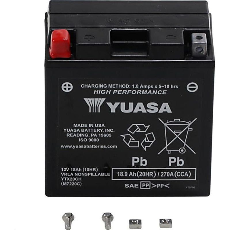 Load image into Gallery viewer, Yuasa Maintenance Free YTX20CH 12 Volt Battery YUAM7220C