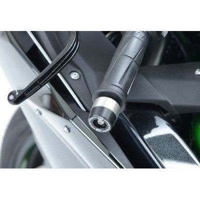 Load image into Gallery viewer, R&G Racing Black Bar End Sliders For 2015-2020 Kawasaki Ninja H2 ZX1000