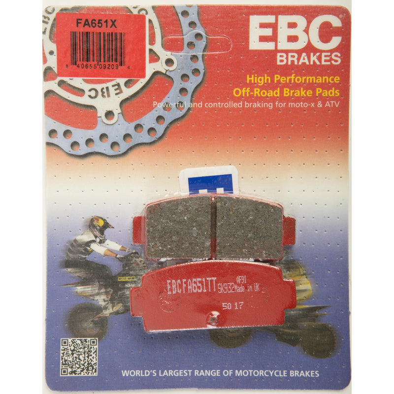 Load image into Gallery viewer, EBC 1 Pair Performance X-Series Carbon Brake Pads MPN FA651X