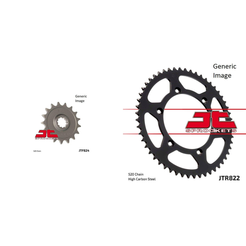 Load image into Gallery viewer, Front and Rear Steel Sprocket Kit for OffRoad HUSQVARNA 250 TE 2004-2012