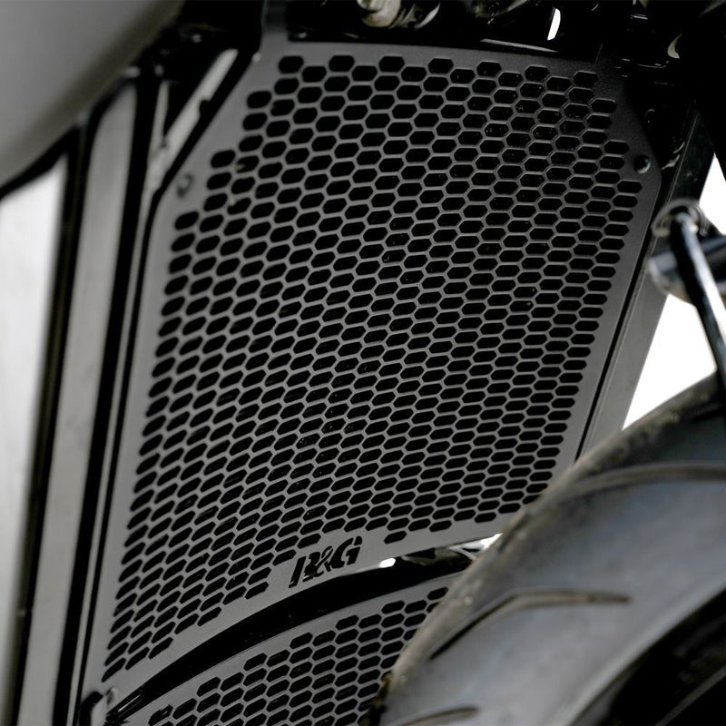 Load image into Gallery viewer, R&G Racing Matt Black PRO Radiator Guard For 2022 MV Agusta Brutale 800 RR LH44