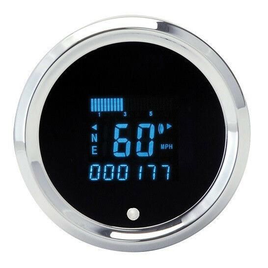 Load image into Gallery viewer, Dakota Digital Universal Round Speedometer Tachometer Combo Gauge SLX-01-6 Blue