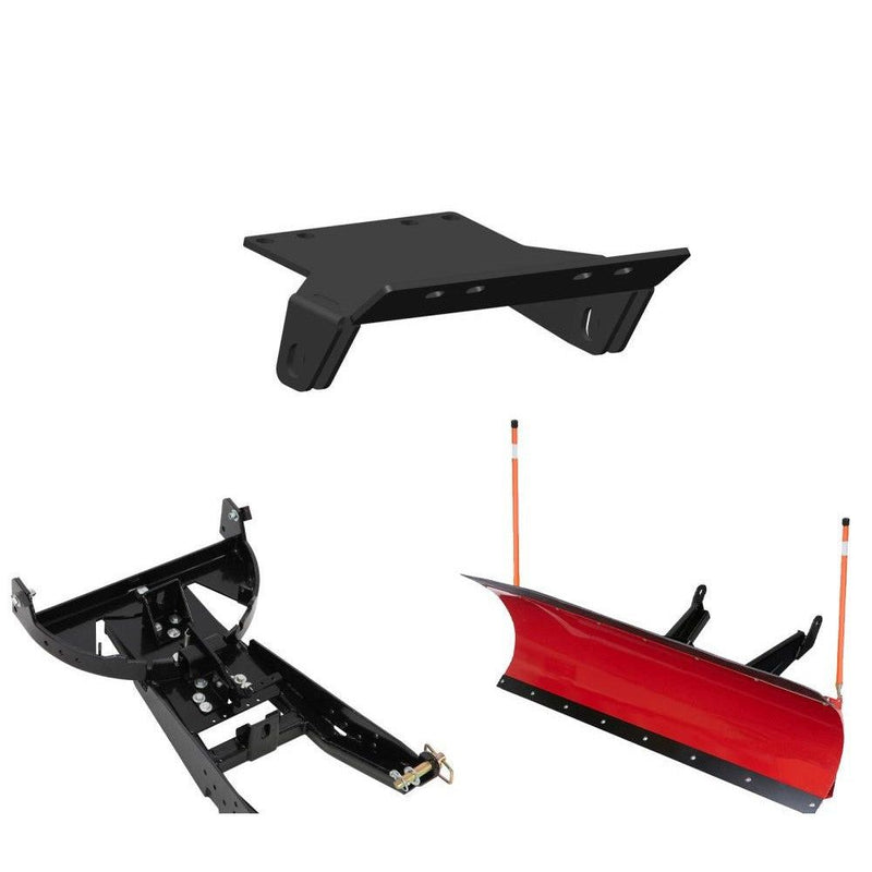 Load image into Gallery viewer, Denali Black UTV Snow Plow Kit For CF-Moto ZFORCE 1000 2018-2019