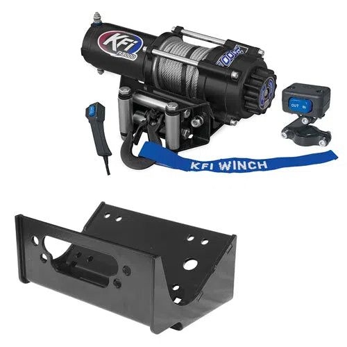 Load image into Gallery viewer, 3000 lb KFI Winch Combo w Mount Kawasaki Teryx 800 Teryx4 750 800 2014-2018 NEW
