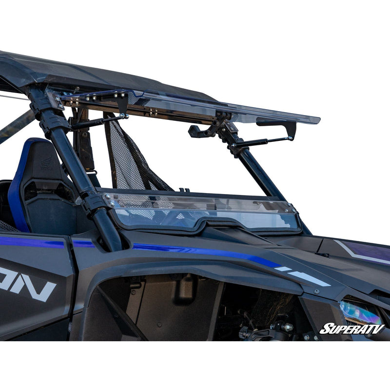Load image into Gallery viewer, SuperATV Honda Talon 1000 Scratch Resistant Flip Windshield FWS-H-TAL-70