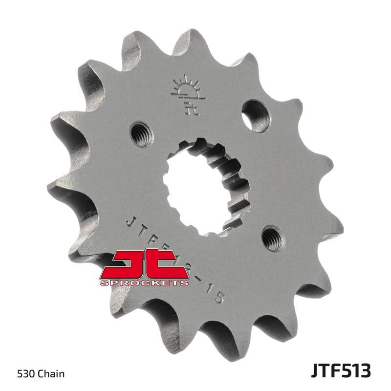 Load image into Gallery viewer, JT Sprockets Front Steel Countershaft Sprocket 15 Tooth 15T 530 Chain JTF513.15