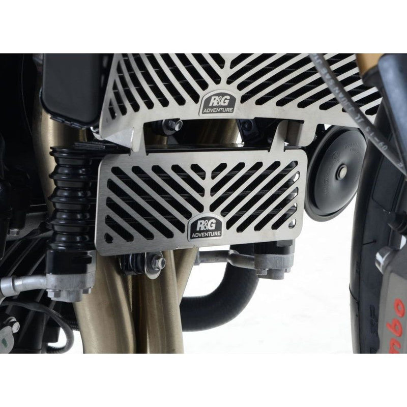 Load image into Gallery viewer, R&G Racing Stainless Steel Oil Cooler Guard For 2011-2012 Triumph Speed Triple