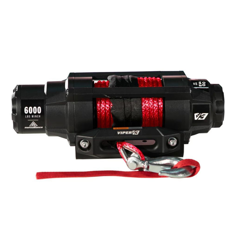 Load image into Gallery viewer, Viper 6000lbs V3 Winch Red Rope With Mount For Polaris Sportsman 550 2010-2014