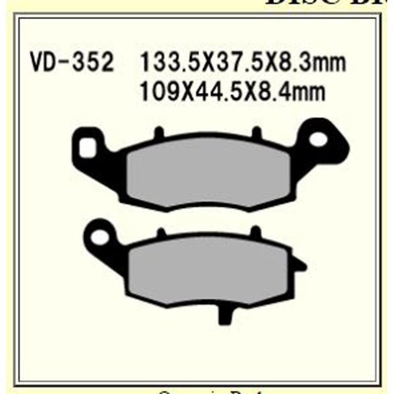 Load image into Gallery viewer, Vesrah Brake Pads (Vd-352Rjl) VD-352RJL