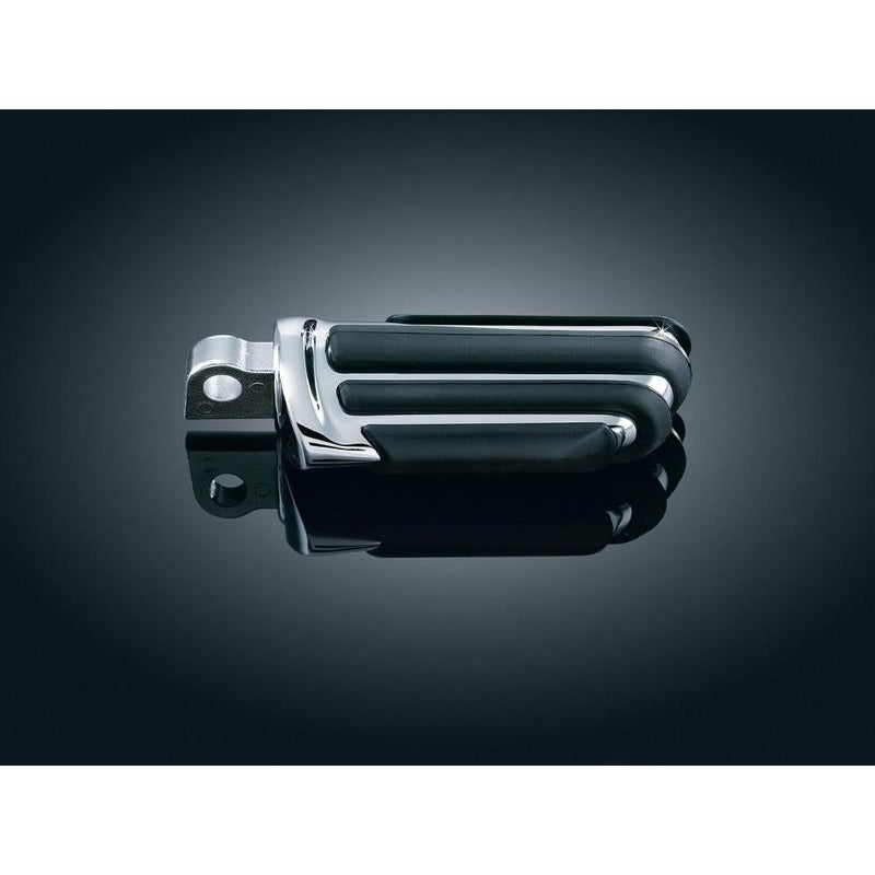 Load image into Gallery viewer, Kuryakyn Male Mount ISO-Pegs Pilot Footpegs with Adaptor Chrome