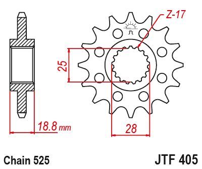 Load image into Gallery viewer, JT Sprockets Front OEM Type Rubber Cushioned Sprocket 20 Tooth 20T 525 Chain