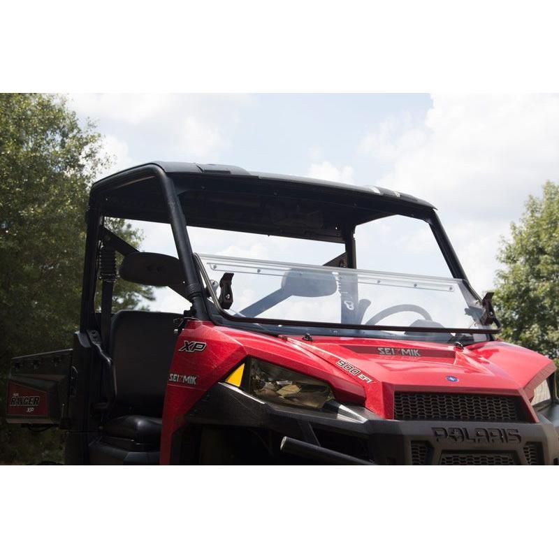 Load image into Gallery viewer, Seizmik Versa-Fold Polycarbonate Windshield For Polaris Full Size Pro-Fit Ranger