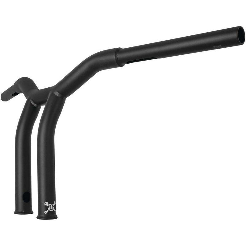Load image into Gallery viewer, Burly Brand Dominator Bar 10" Raked Matte Black - B12-6051SB