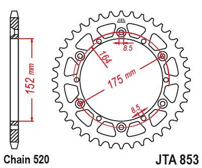Load image into Gallery viewer, JT Sprockets Rear Racelite Aluminum Race Sprocket Black 48 Tooth 48T 520 Chain
