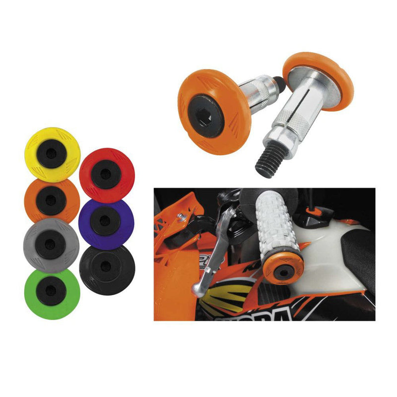 Load image into Gallery viewer, Cycra Grip Armor Bar End Set Black - 1CYC-0010-12
