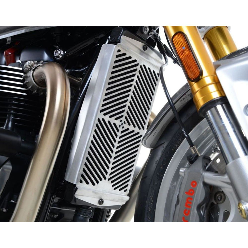 Load image into Gallery viewer, R&G Racing Stainless Steel Radiator Guard For 2016-2024 Triumph Bonneville T120