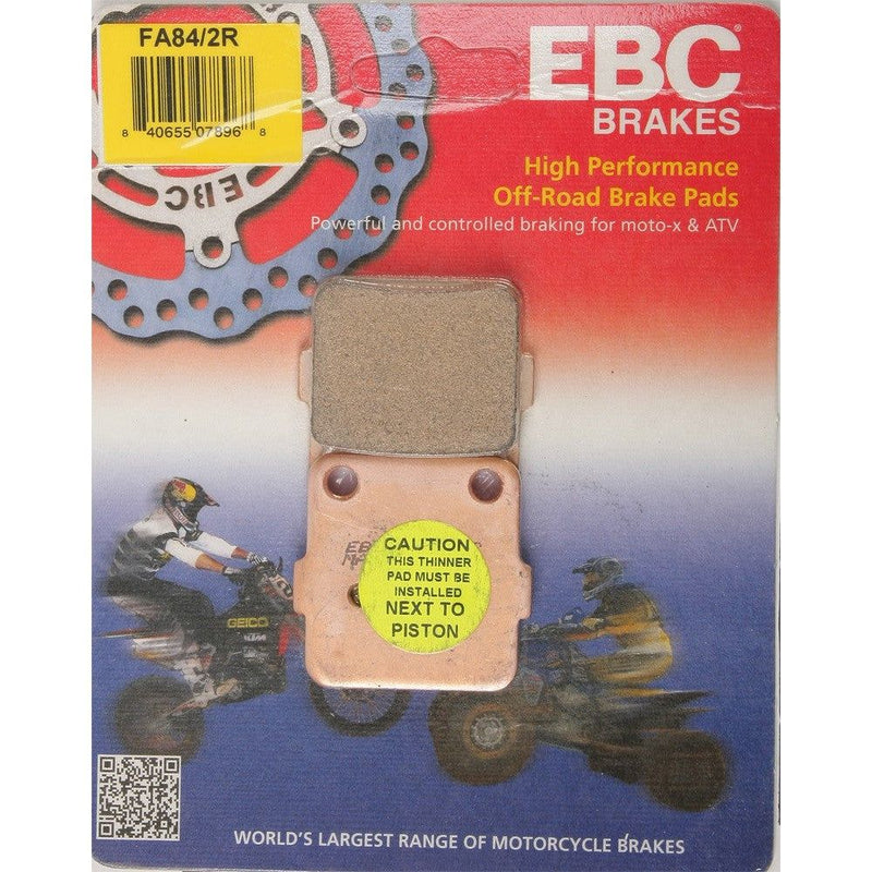 Load image into Gallery viewer, EBC 1 Pair Sintered R Series Heavy-Duty Brake Pads MPN FA84/2R