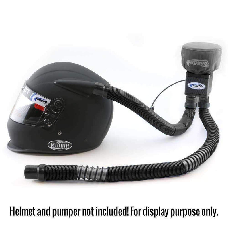 Load image into Gallery viewer, Rugged Radios MAC-X 2-6 ft Expandable Ultra Flex Helmet Air Pumper System Hose MAC-X-HOSE-BLK