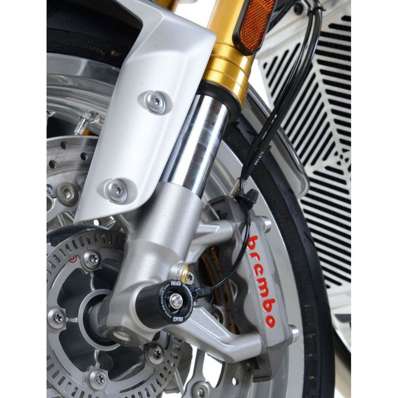 Load image into Gallery viewer, R&G Racing Black Fork Protectors For 2019-2020 Triumph Speed Twin 1200