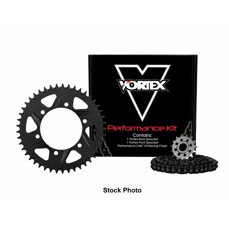 Load image into Gallery viewer, Vortex Black GFRA 520SX3-112 Chain and Sprocket Kit 15-43 Tooth - CK4212