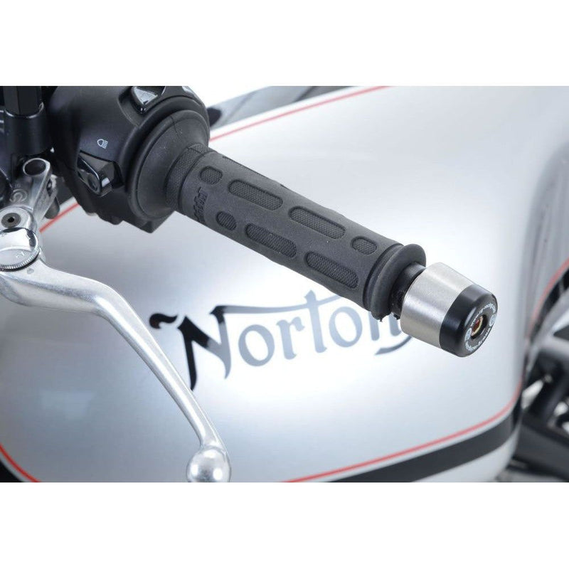 Load image into Gallery viewer, R&G Racing Black Bar End Sliders For 2012-2024 Husqvarna Nuda 900R