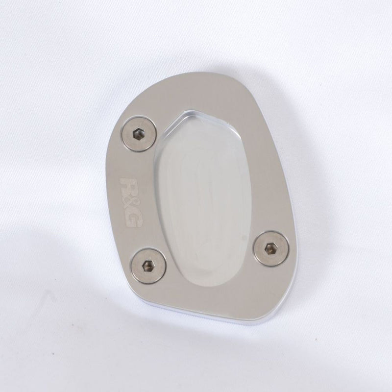 Load image into Gallery viewer, R&G Racing Silver Kickstand Shoe For 2019-2021 Triumph Speed Twin 1200