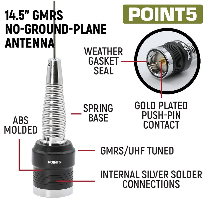 Load image into Gallery viewer, Rugged Radios Radio Kit - GMR25 Waterproof GMRS Band Mobile Radio with Antenna RK-GMR25