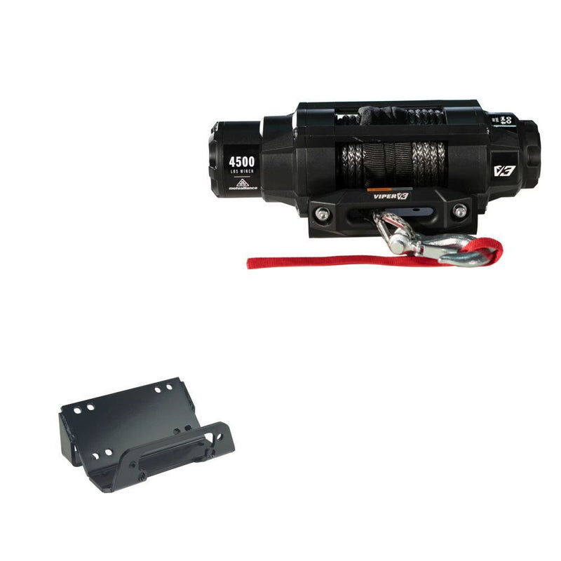 Load image into Gallery viewer, Viper 4500lbs V3 Winch Black Rope With Mount For Kawasaki Teryx4 750 2012-2020