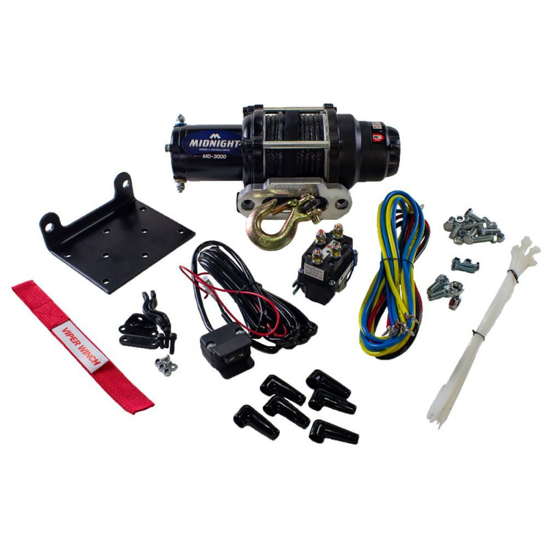 Load image into Gallery viewer, Viper Midnight ATV Winch Kit For Yamaha Grizzly/Kodiak 2016-2021