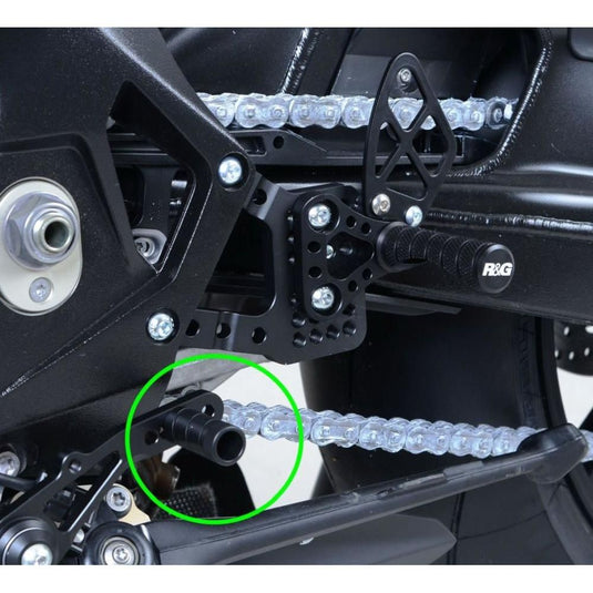 R&G Racing Black Adjustable Rearsets Replacement Pedal Tip PT0001BK