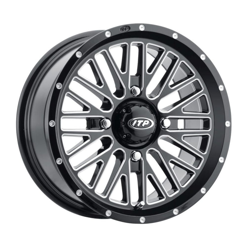 Load image into Gallery viewer, ITP Momentum Wheel Machined Black 15x7 4/137 5+2 1522740731B