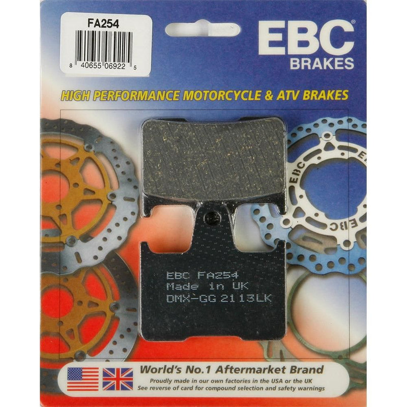 Load image into Gallery viewer, EBC 1 Pair FA Series Organic Replacement Brake Pads MPN FA254