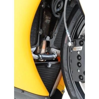 Load image into Gallery viewer, R&G Racing Black Aluminum Radiator Guard RAD0180BK