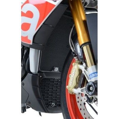 Load image into Gallery viewer, R&G Racing Black Oil Cooler Guard For 2019-2024 Aprilia RSV4 1100 Factory
