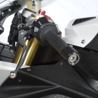 Load image into Gallery viewer, R&G Racing Black Bar End Sliders For 2009-2014 BMW HP4 ABS