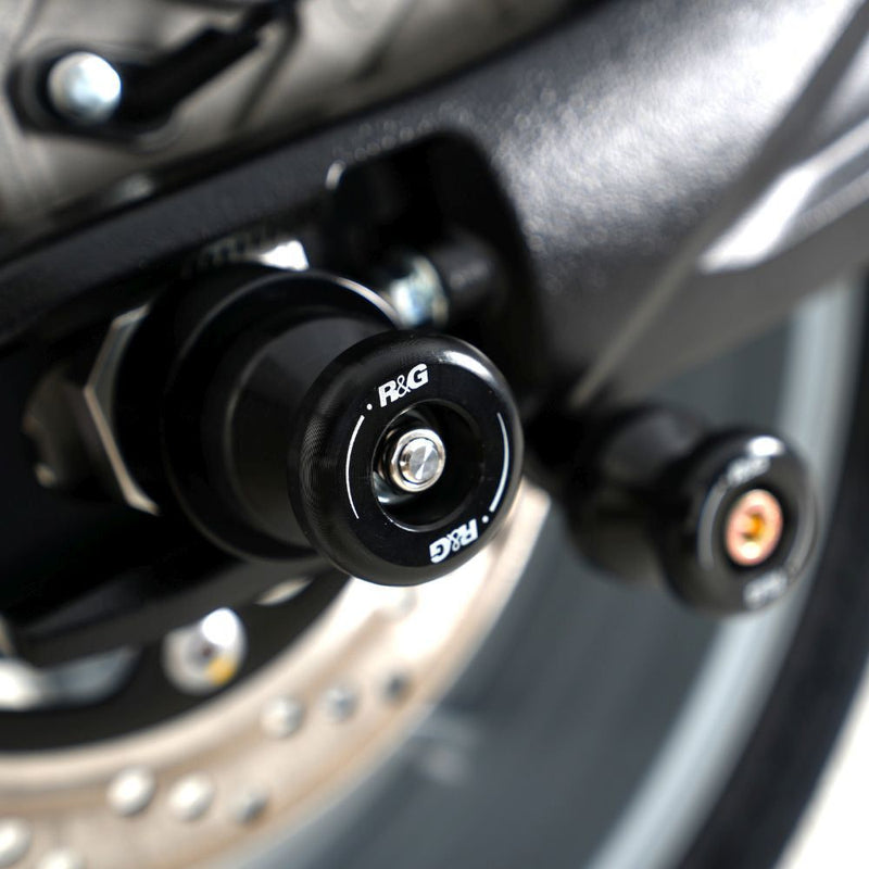 Load image into Gallery viewer, R&G Racing Black Spindle Sliders For 2024-2024 Suzuki GSX-8R