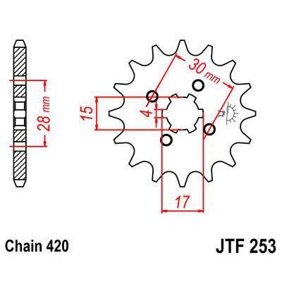 Load image into Gallery viewer, Front & Rear Sprocket Kit for HONDA CT70-USA 69-82 JT Sprockets