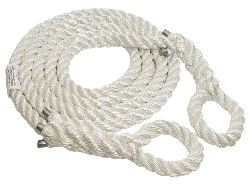 Load image into Gallery viewer, Hercules Nylon Tow Rope with Eyes, 1 1/2 inch X 25 foot
