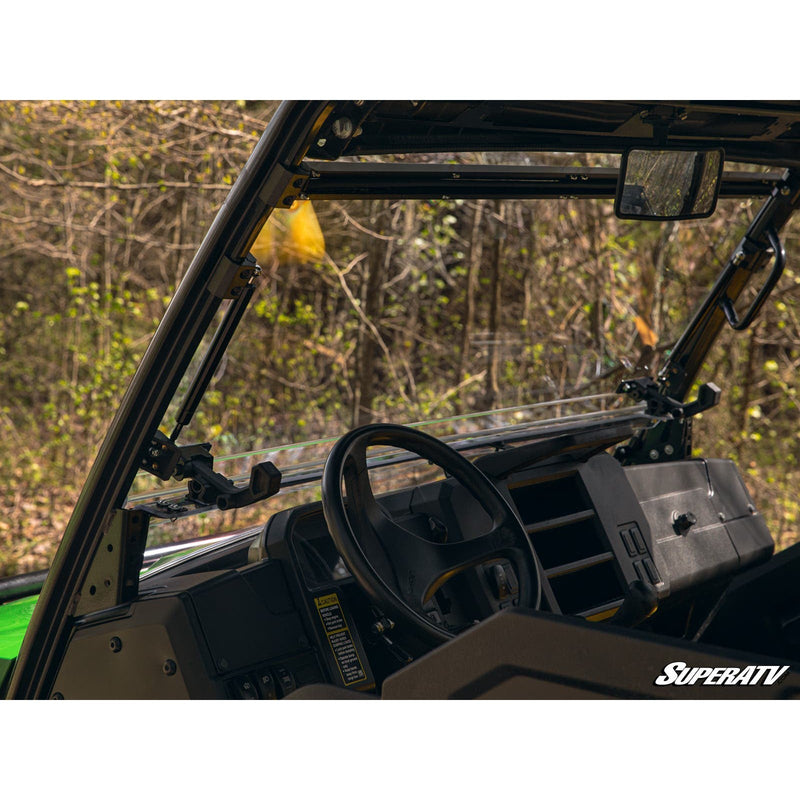 Load image into Gallery viewer, SuperATV John Deere Gator XUV 835 Scratch-Resistant Flip Windshield FWS-JD-835M-70