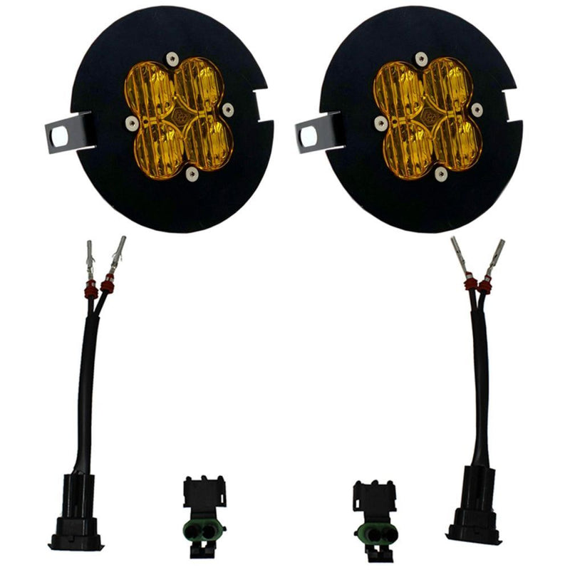 Load image into Gallery viewer, Baja Designs Fog Pocket Light Kit Squadron Sport Series Wide Cornering Pattern Baja Amber Lens 447787